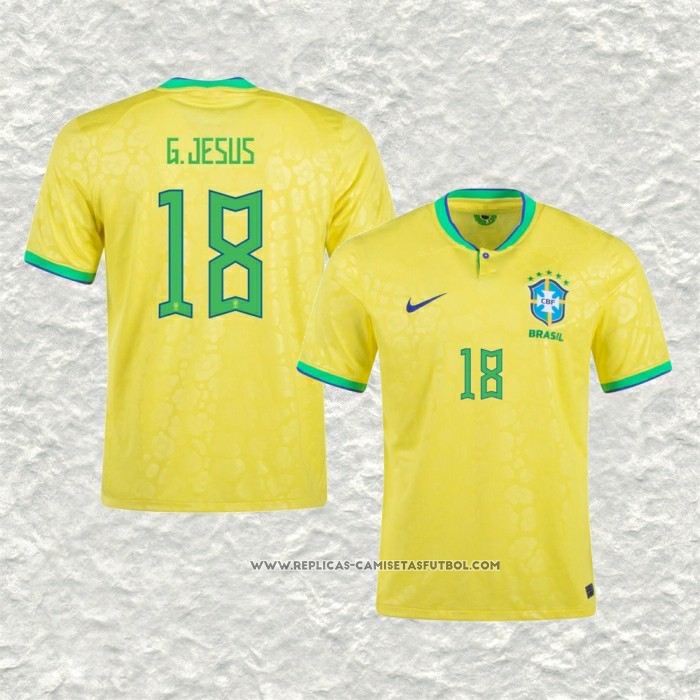 Camiseta Primera Brasil Jugador G.Jesus 2022